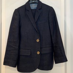 Crewcuts Ludlow Linen Navy suit